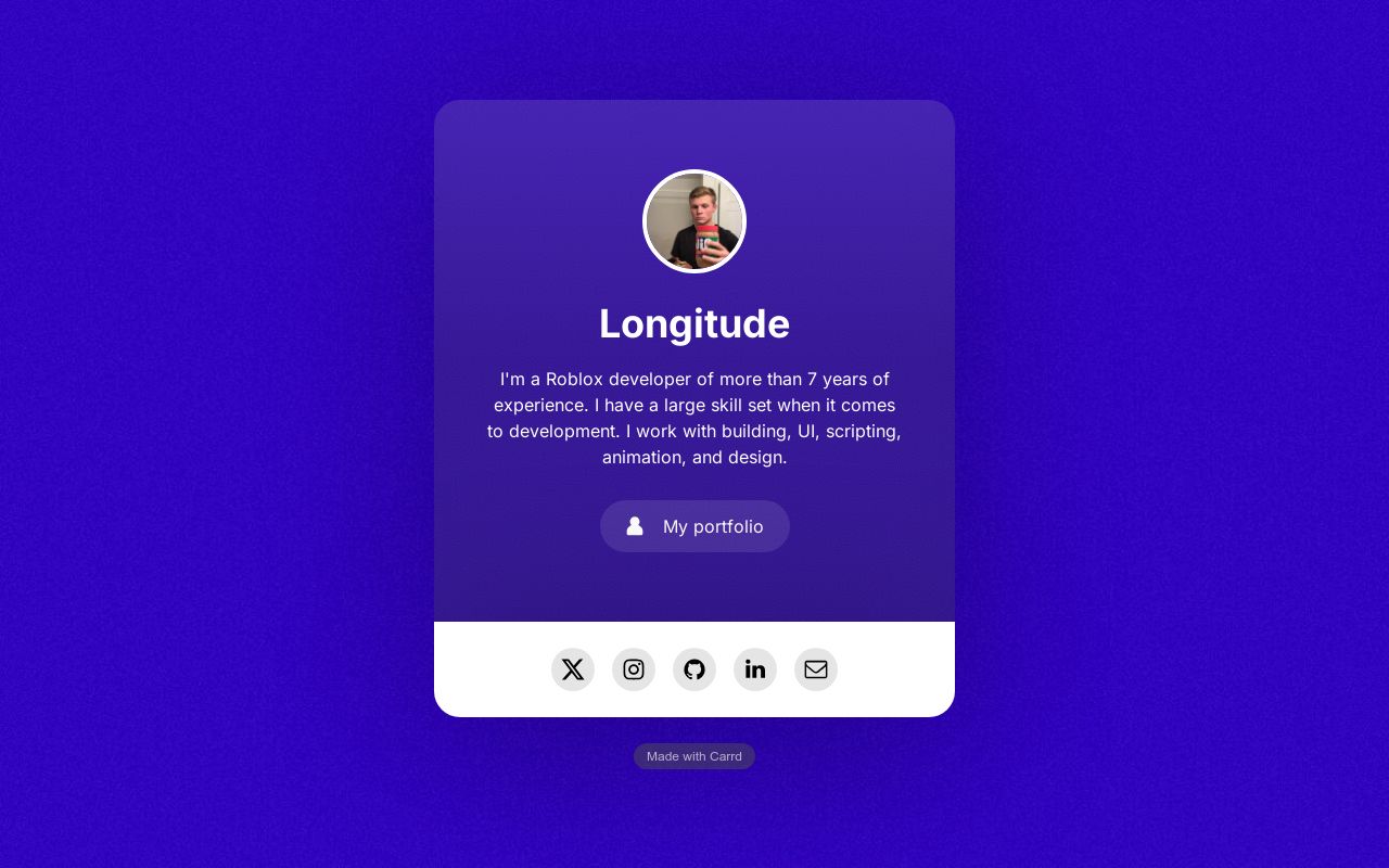 Carrd profile picture for @longitude